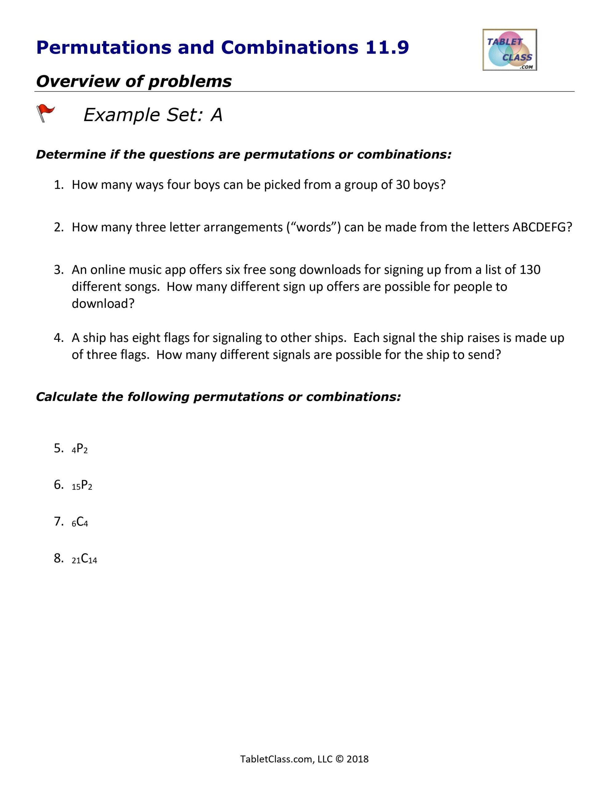 Pre Cal Premutations and Combinations 791x1024 1