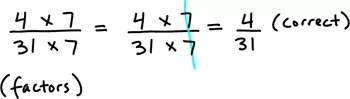 reduce fractions factors