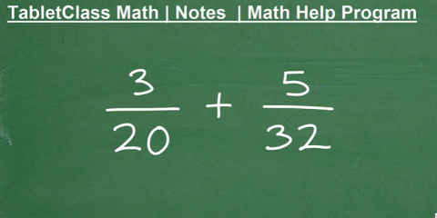 How to Find the Lowest Common Denominator (LCD) | TabletClass Math Academy