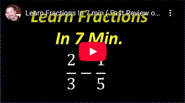 YouTube Fractions Video
